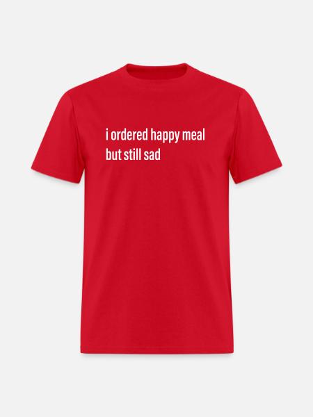 Happy Meal Meme - Men's T-Shirt - red