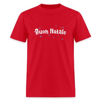 Buon Natale Italien - T-shirt Homme - rouge - Devant - Jose (178cm)
