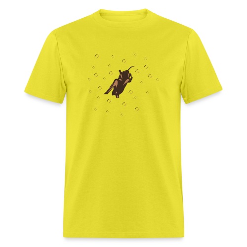 Orange Space Bat Hangs On Women's T-shirts - Men's T-Shirt