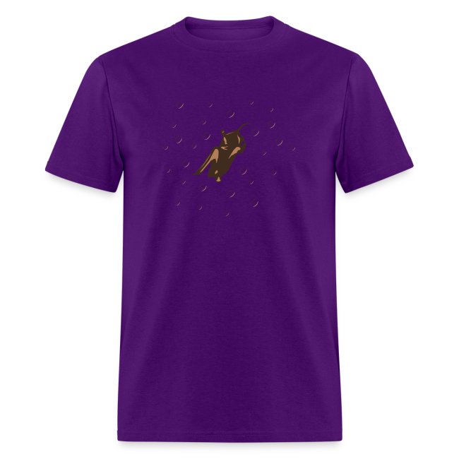 Orange Space Bat Hangs On Women's T-shirts