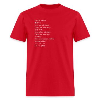 Syntax error - Men's T-Shirt - red - Front - Jose (178cm)