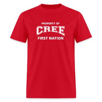 Property Of Cree Nation - Men's T-Shirt - red - Front - Jose (178cm)