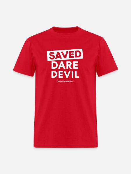 #SavedDaredevil Logo TShirt - Men's T-Shirt - red