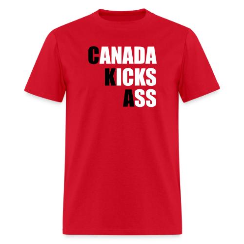 Canada Kicks Ass Vertical - Men's T-Shirt
