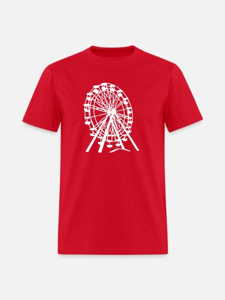 Ferris Wheel Ride - Men's T-Shirt - red