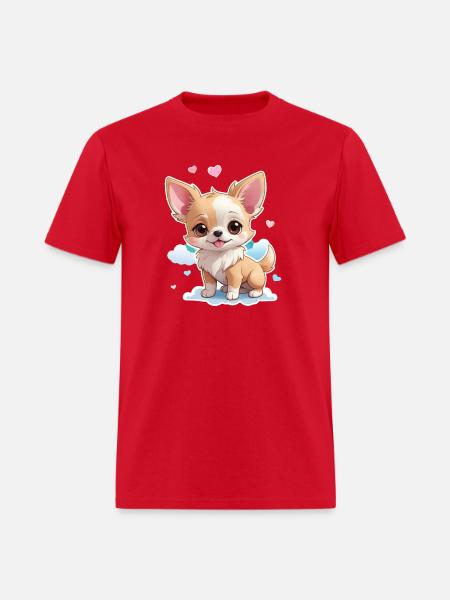 Charming Chihuahua Chic - Men's T-Shirt - red