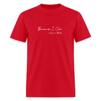 Because I can Simone Biles 4908 - Men's T-Shirt - red - Front - Jose (178cm)