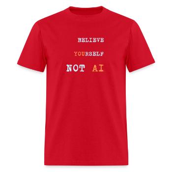 Artificial Intelligence - Men's T-Shirt - red - Front - Jose (178cm)