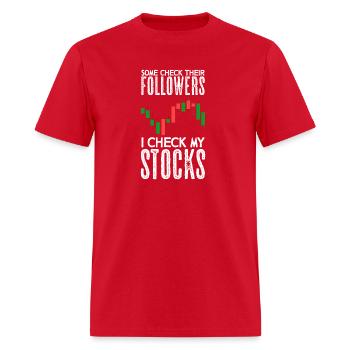 Trading Saying Trader Daytrader Stock Exchange - Men's T-Shirt - red - Front - Jose (178cm)