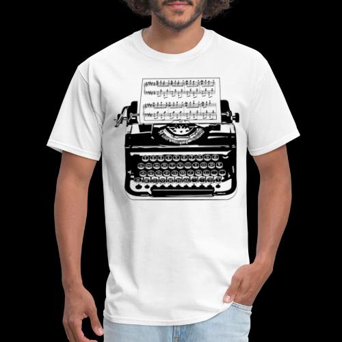 Music Type | Vintage Typewriter - Men's T-Shirt