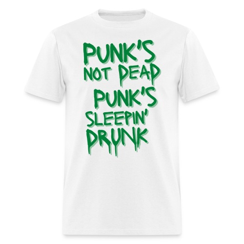 Punk's Not Dead Punk's Sleepin Drunk (green) - Men's T-Shirt