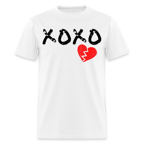 XOXO Heart Break (Black & Red version) - Men's T-Shirt