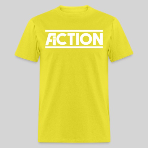 Action Fiction Logo (White) - Men's T-Shirt