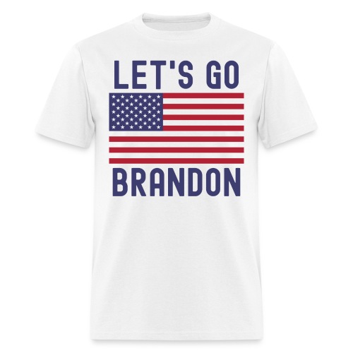 Let's Go Brandon American Flag Impeach Biden - Men's T-Shirt
