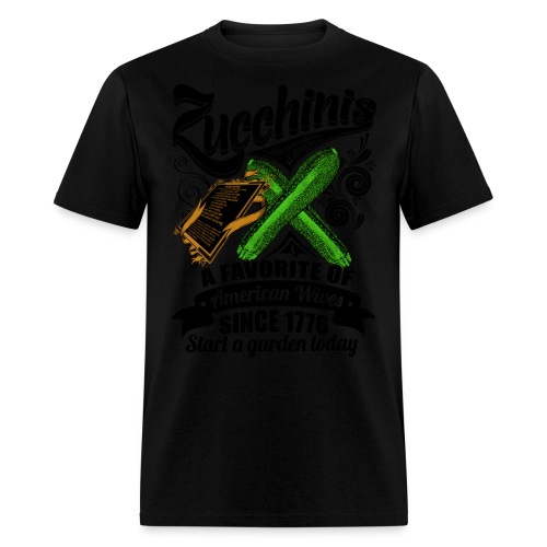 Zucchinis_PrintBlack - Men's T-Shirt