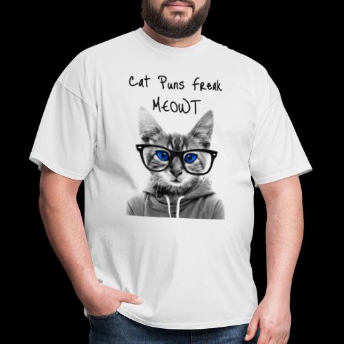 Cat Puns Freak MEOWt - Men's T-Shirt