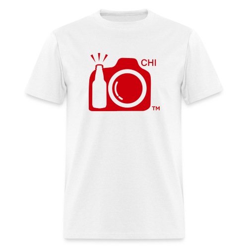 Chicago Transparent With Initials RED png - Men's T-Shirt
