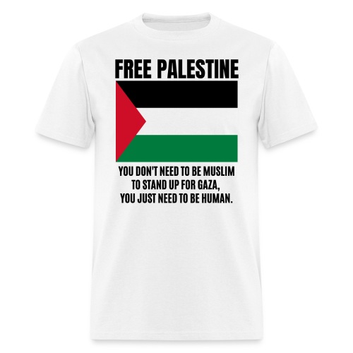 Free Palestine, Palestine Flag, Peace Message - Men's T-Shirt