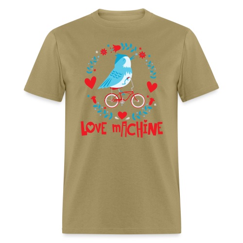 Cute Love Machine Bird - Men's T-Shirt