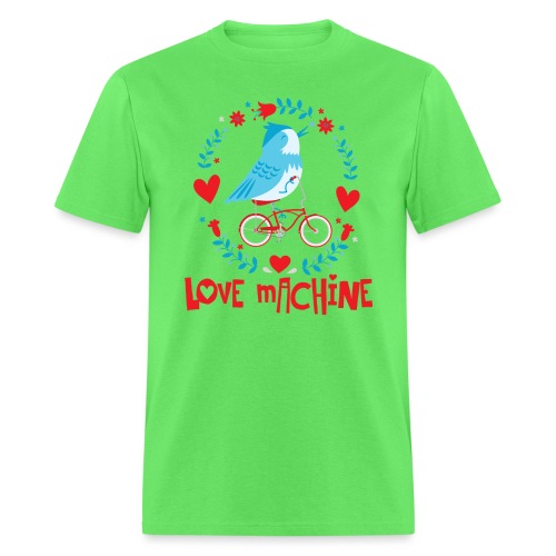 Cute Love Machine Bird - Men's T-Shirt