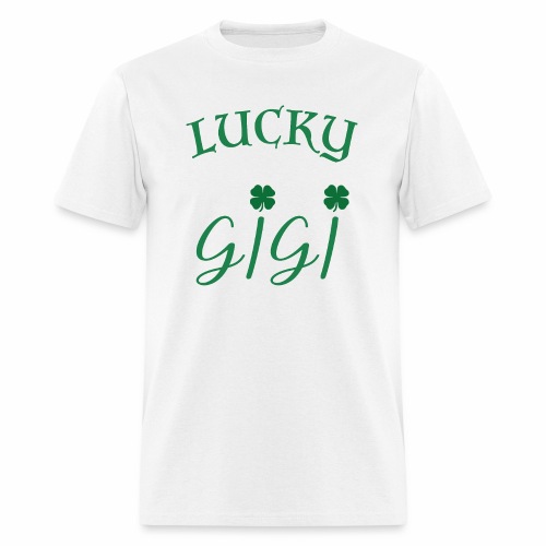 Lucky Gigi St Patrick Day Grandma Shamrock gift. - Men's T-Shirt