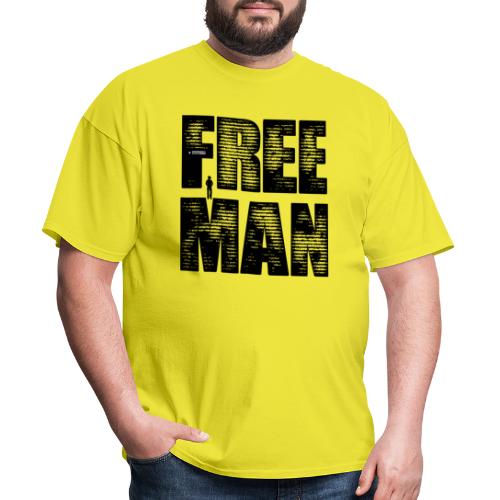FREE MAN - Black Graphic - Men's T-Shirt