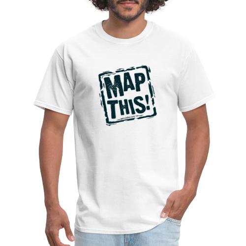 MapThis! Black Stamp Logo - Men's T-Shirt