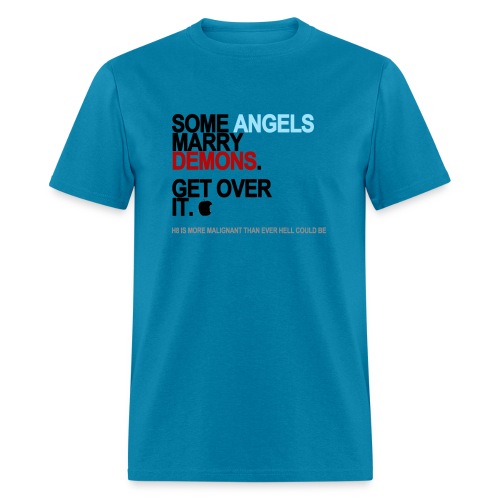some angels marry demons lg transparent - Men's T-Shirt