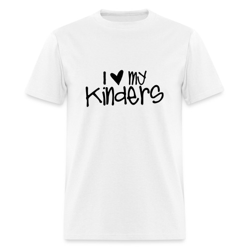 I Love My Kinders Teacher T-Shirts - Men's T-Shirt