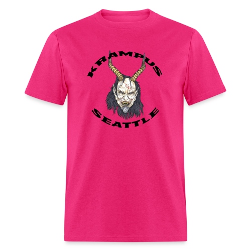 Krampus Seattle Logo Black Font - Men's T-Shirt