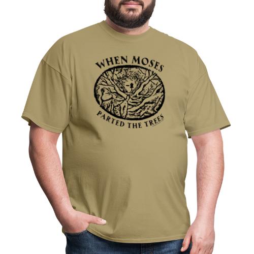 When Moses Parted the Trees Disc Golf Shirts Gifts - Men's T-Shirt