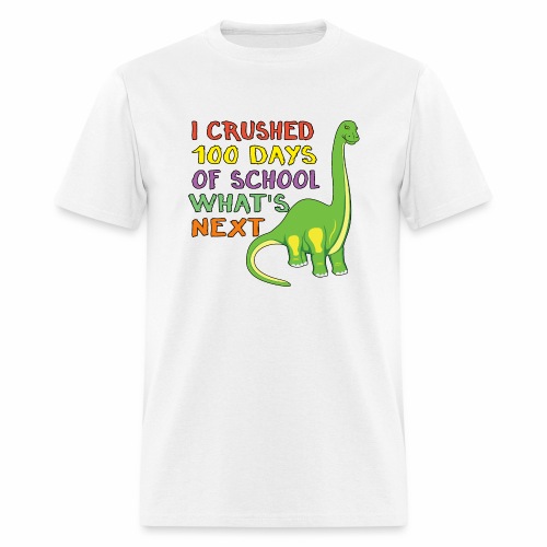 100 Days of School Dinosaur 100th Day Student Kids - Men's T-Shirt