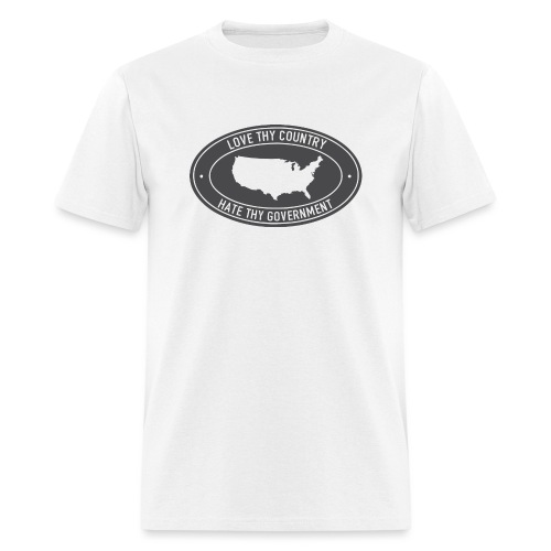 love thy country hate thy government - Men's T-Shirt