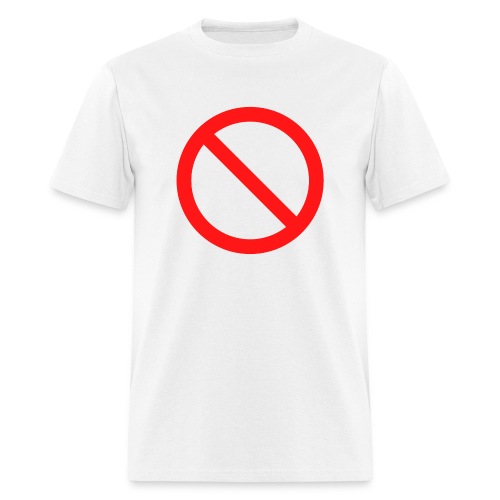 Restricted Symbol (no red symbol) - Men's T-Shirt