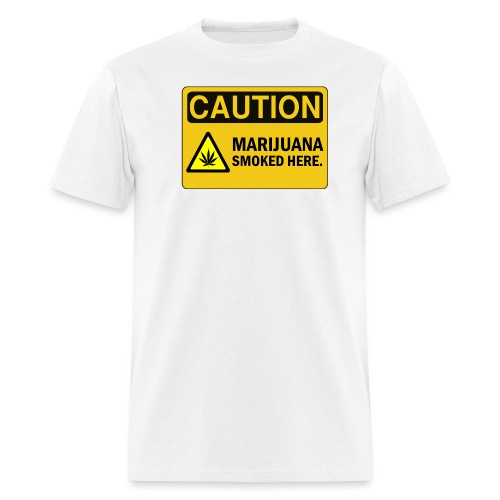 warning_sign_marijuana - Men's T-Shirt