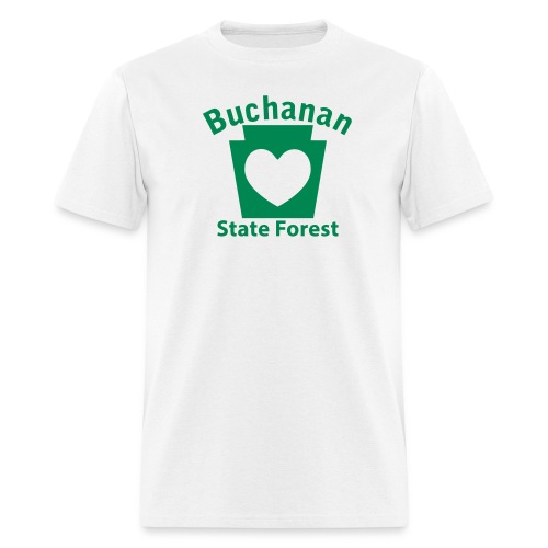 Buchanan State Forest Keystone Heart - Men's T-Shirt