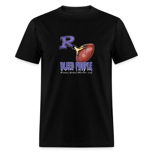 ravens r bleed shirt png - Men's T-Shirt