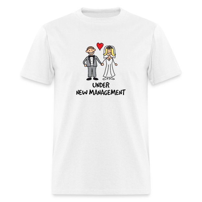 Under New Management Newly Weds Wedding  Men/'s T-Shirt//Tank Top hh868m