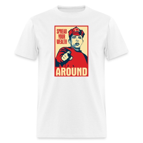 Obama Red Army Soldier: Spread your wealth around - Men's T-Shirt