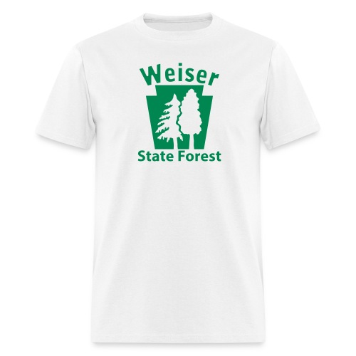 Weiser State Forest Keystone (w/trees) - Men's T-Shirt