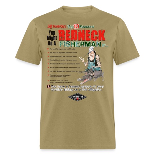 redneck fisherman - Men's T-Shirt