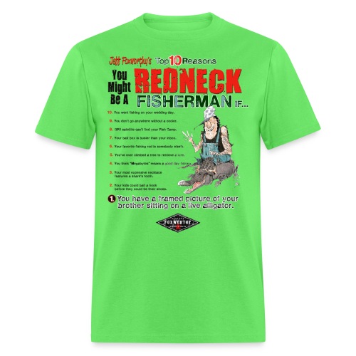 redneck fisherman - Men's T-Shirt