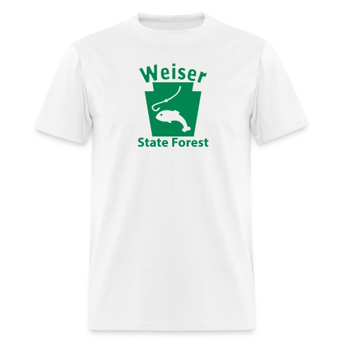 Weiser State Forest Fishing Keystone PA - Men's T-Shirt