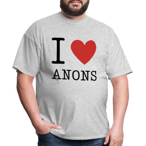 I <3 ANONS - Men's T-Shirt