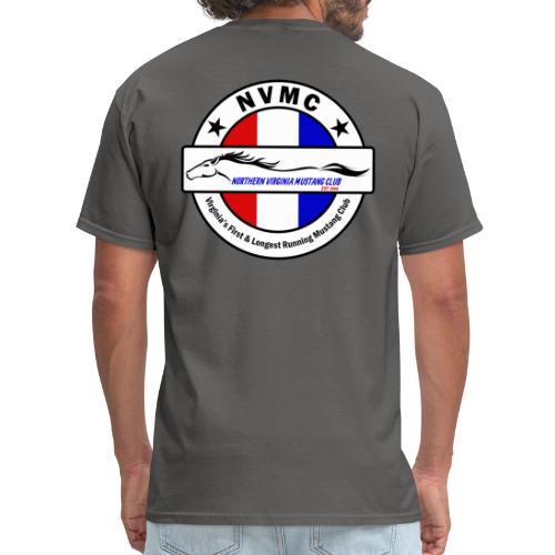 Circle logo t-shirt on white with black border - Men's T-Shirt