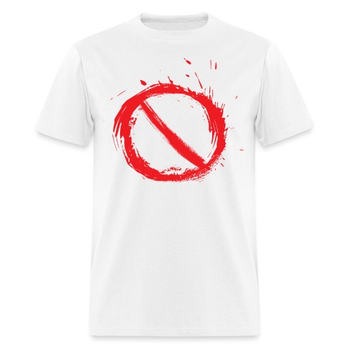 Restricted Symbol in paint - Men's T-Shirt
