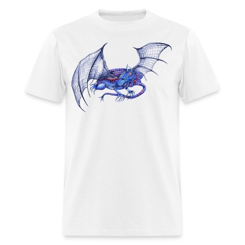 Long tail blue dragon - Men's T-Shirt