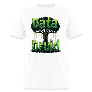 Data Druid - Men's T-Shirt - white - Front - Jose (178cm)