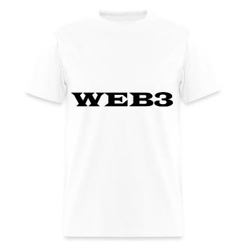 web3.0 - Men's T-Shirt - white - Front - Jose (178cm)