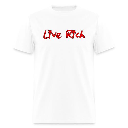 liverichlogo4redandblack - Men's T-Shirt